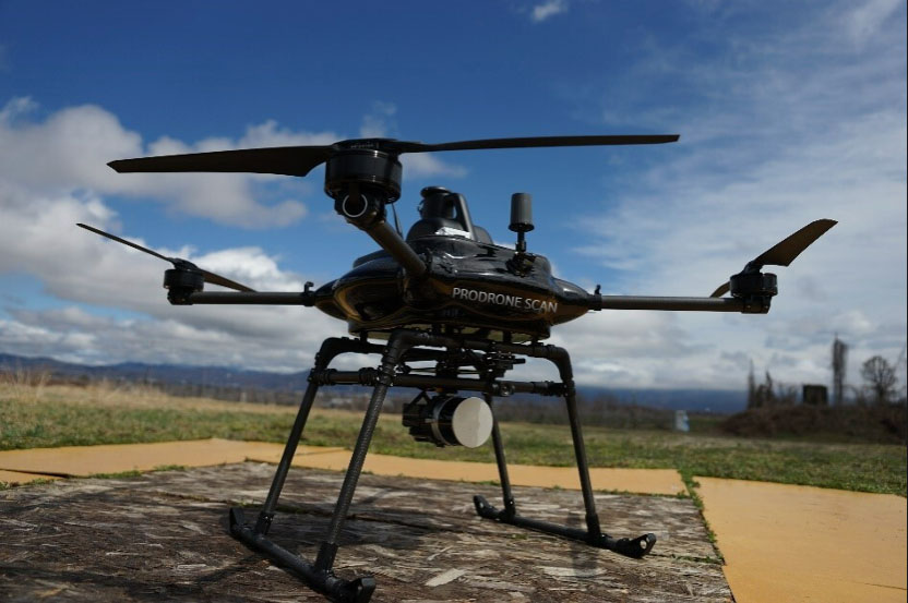 高コストパフォーマンスLidar測量機一体ドローン「PRODRONE SCAN」